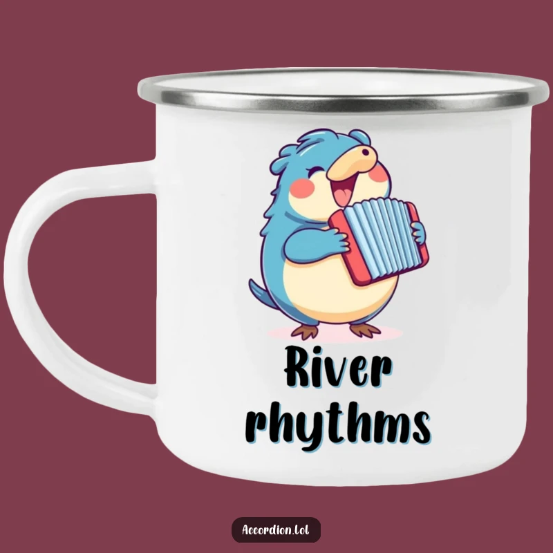 Funny Platypus Accordion Camping Mug: Your Musical Companion for Outdoor Adventures