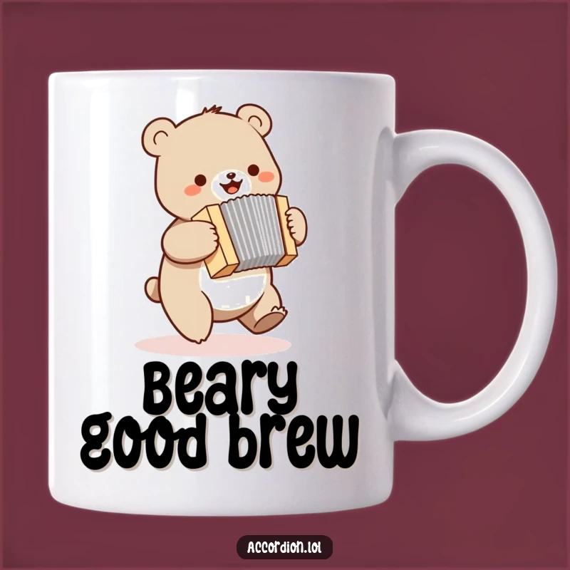 Funny Bear Accordion Mug: Bouncing Ballads & Joyful Melodies Gift