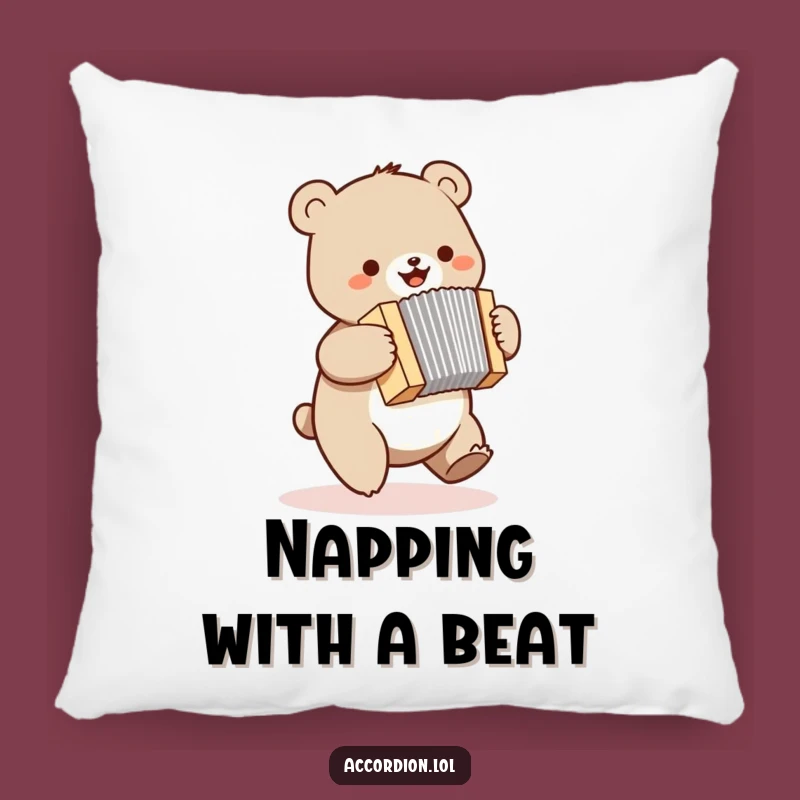 Funny Bear Accordion Pillow: Cozy Bouncing Bear Comfort, Plush Humorous Decor