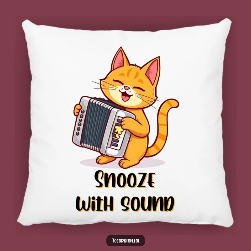 Funny Cat Accordion Pillow: Cozy Up with a Mischievous Orange Cat
