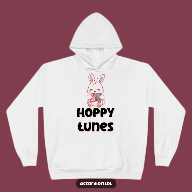 Cozy Funny Bunny Accordion Hoodie: Warmth Meets Musical Merriment