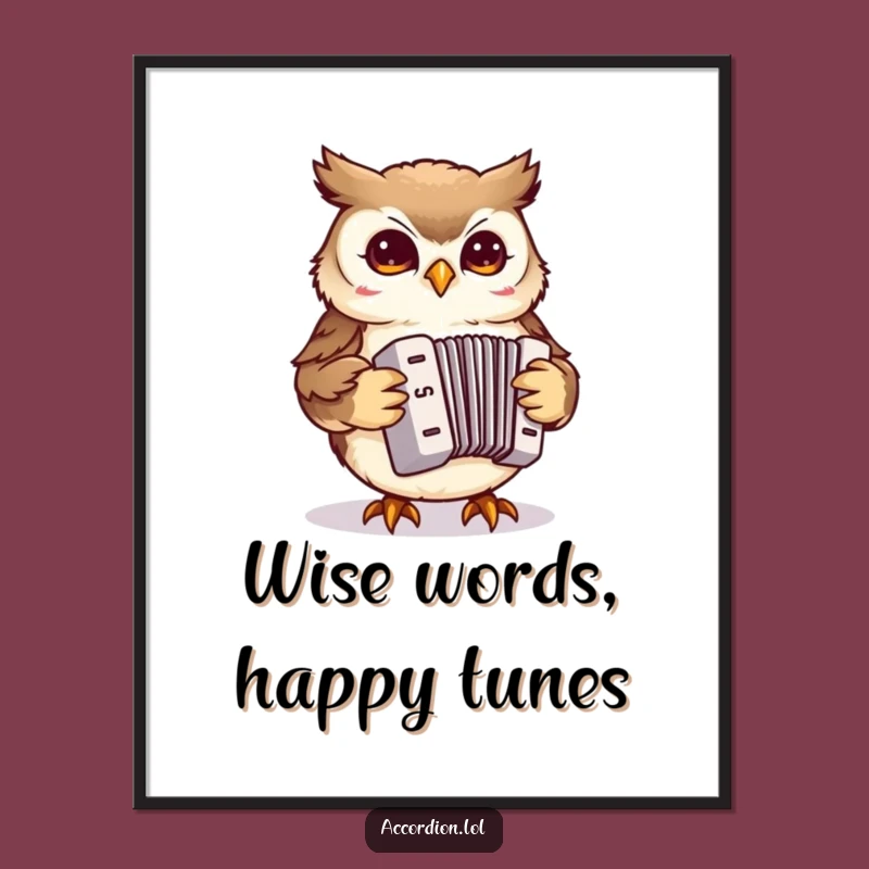 Free Printable Owl Accordion Wall Art - Whimsical Music Downloadable Decor!