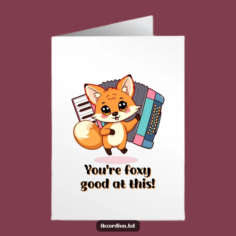 Free Printable Fox Congrats Card - Joyful Dance Downloadable Greeting!