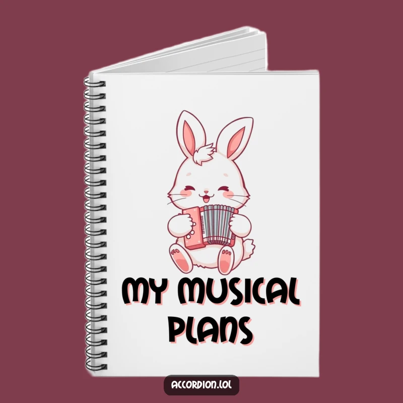 Funny Bunny Accordion Notebook: Jot Down Tunes and Ideas