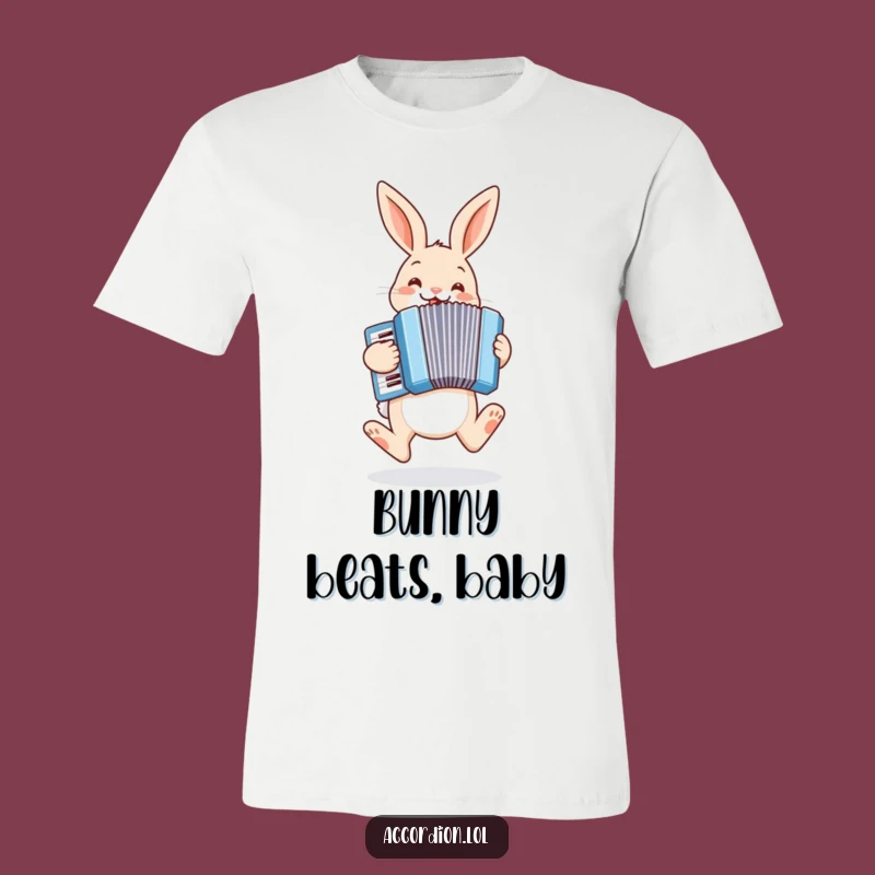 Funny Bunny Accordion T-Shirt: Hopping Maestro Tee, Perfectly Humorous Outfit